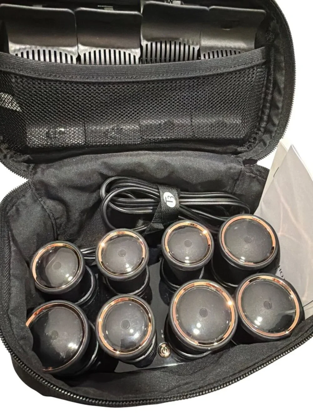 T3 Volumizing Hot Rollers Luxe Set With Storage Case NWOB